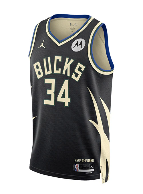 Jordan 2022 Statement Edition Giannis Antetokounmpo Milwaukee Bucks Swingman Jersey - Image 4